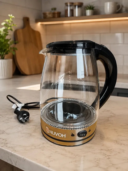 Pava Electrica Vidrio Templado 2L Nuvoh