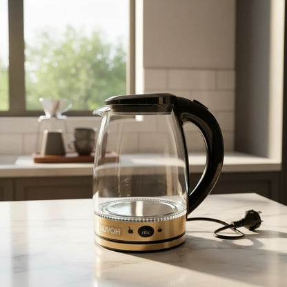 Pava Electrica Vidrio Templado 2L Nuvoh