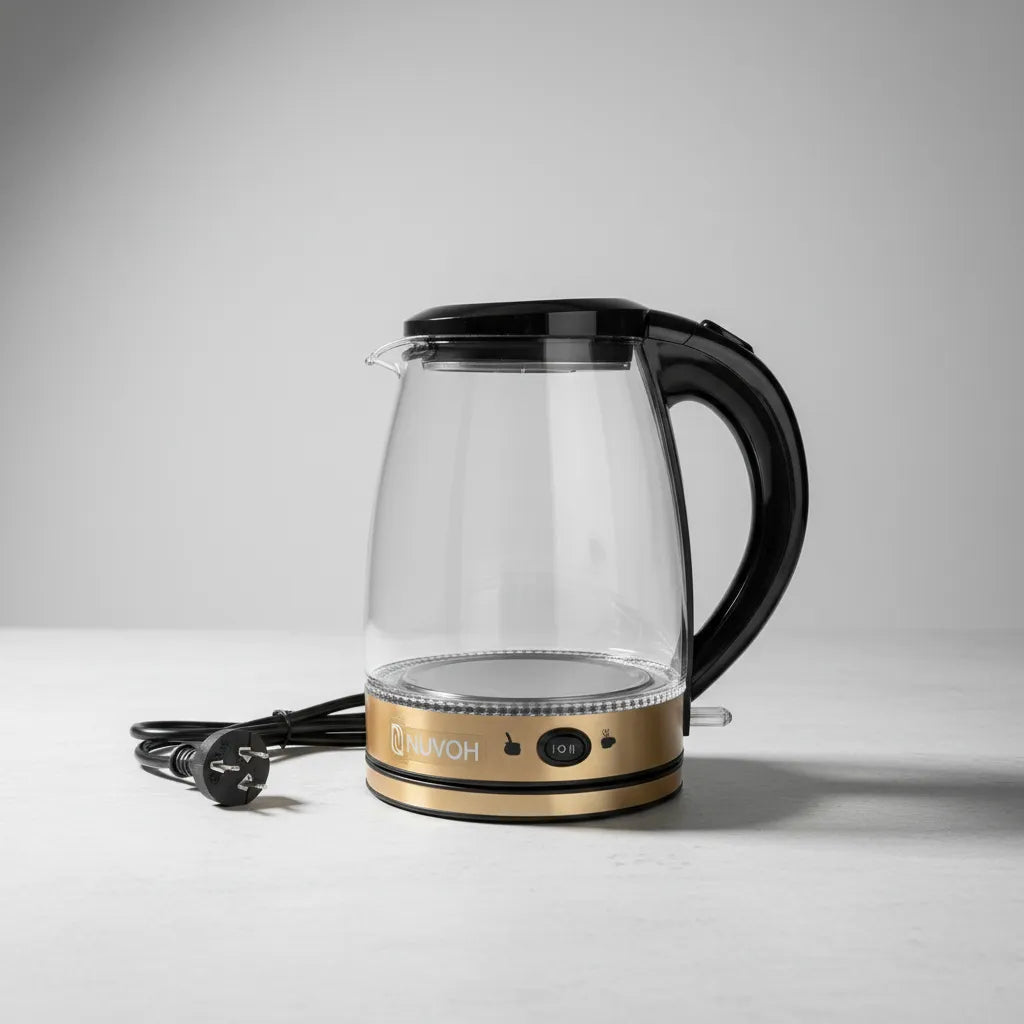 Pava Electrica Vidrio Templado 2L Nuvoh